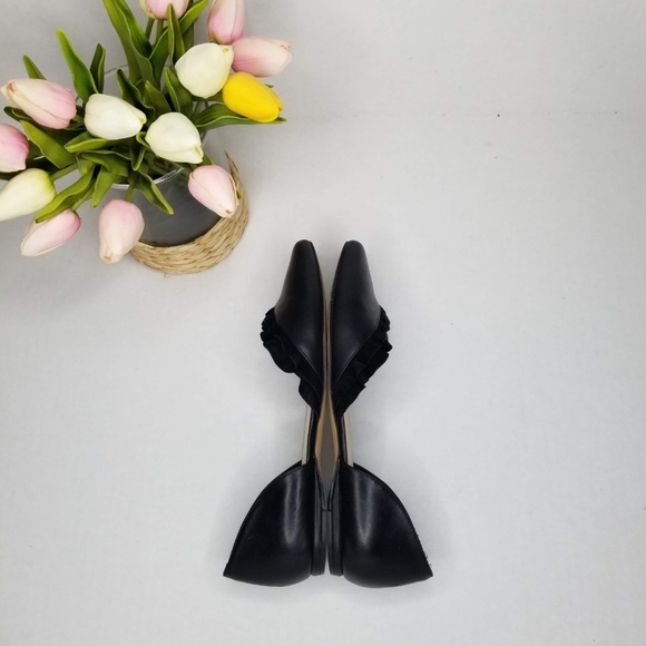 [SOLD]Nine West Size 8 Leather Suede Ballet Flats - Picture 4 of 5